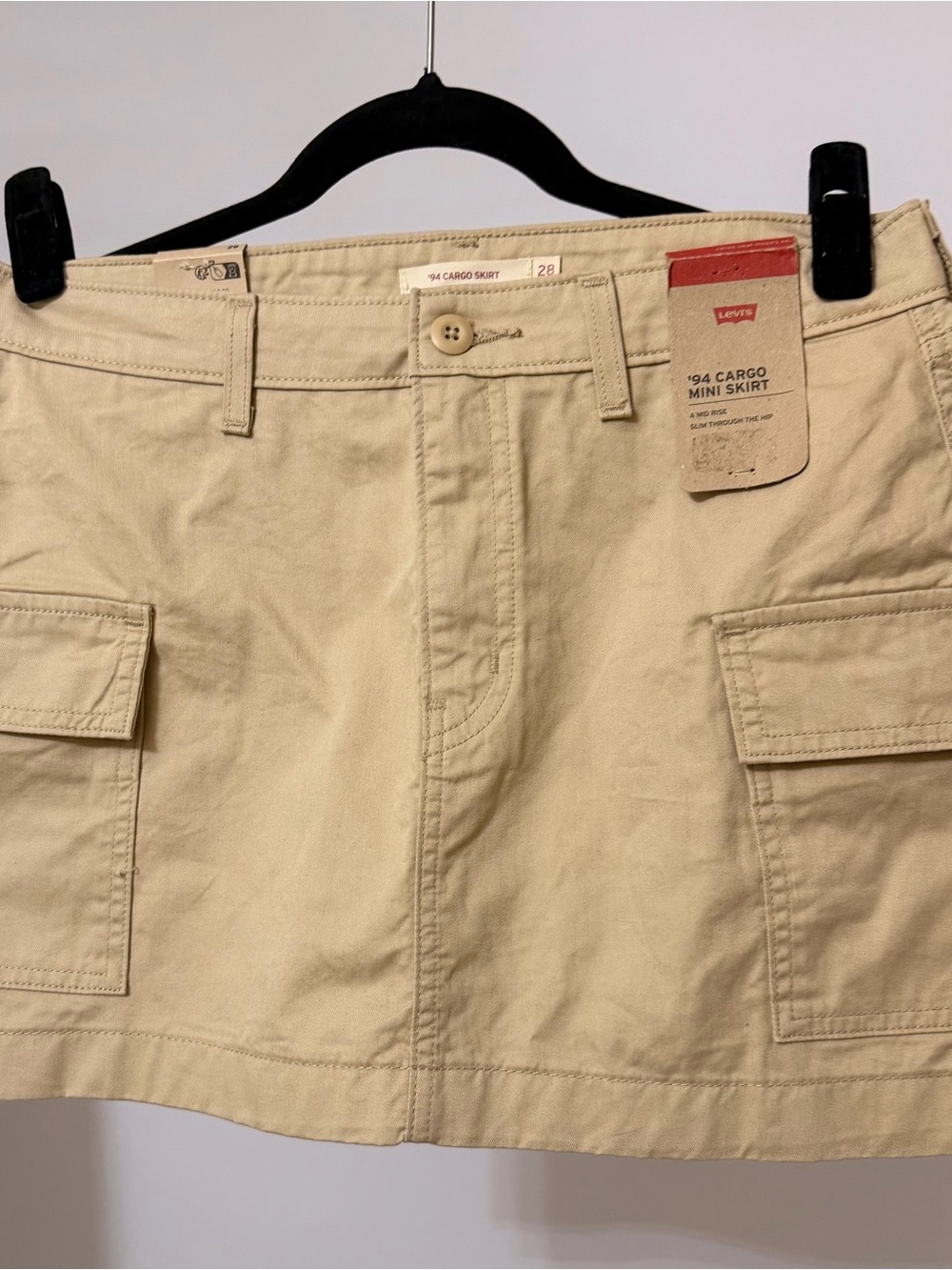 Levi's Cargo Mini Skirt - Beige